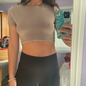 Garage cropped tee